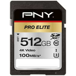 PNY Pro Elite SDXC minneskort 512 GB