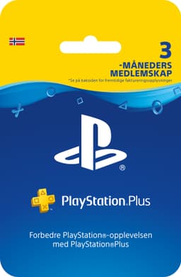 PlayStation Plus abonnement: tre måneder