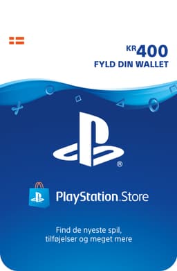 Playstation Live Network Card (PSN) - PS4, PS3, PSP, PS Vita - 400 kr
