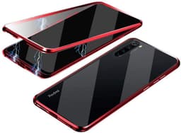 Mobildeksel med dobbeltsidig herdet glass Xiaomi Redmi Note 8 - Rød