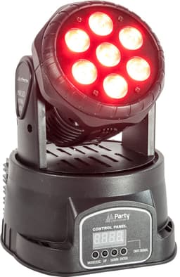 Party Light & Sound Moving Head Wash LED 7x8W RGBW