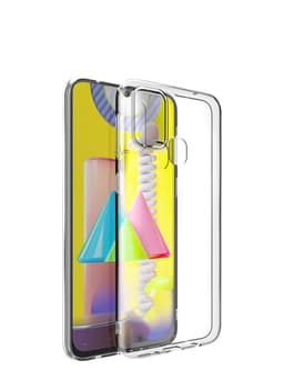 Naarmuuntumista estävä kotelo Samsung Galaxy M31 - läpinäkyvä