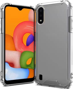 Samsung Galaxy A01 Mobile Cover PC / TPU läpinäkyvä