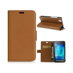 Lompakkokotelo 2-kortti Samsung Galaxy Xcover 2 ( GT -s7710)  - ruskea