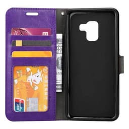Lommebokdeksel 3-kort Samsung Galaxy A8 Plus 2018 (SM-A730F)  - lilla