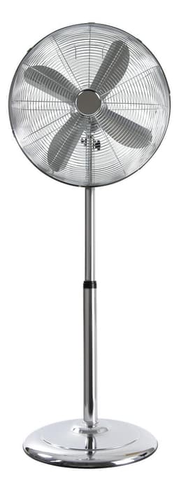 NORDIC HOME Stativventilator i metal, 50 W, 400 mm, 3-trins, krom