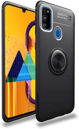 Mobiltelefon veske med ringholder Samsung Galaxy M30S - svart