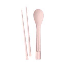 Ätpinnar Set med sked, DYNASTY, Organic Pink 2-pack