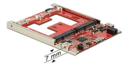 DeLOCK 2x mSATA - USB 3.1 Gen2 muuntaja, 2,5", RAID, USB micro B