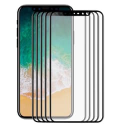 Heltäckande 3D skärmskydd i härdat glas till iPhone X/XS/11 Pro - 5-Pack, Svart