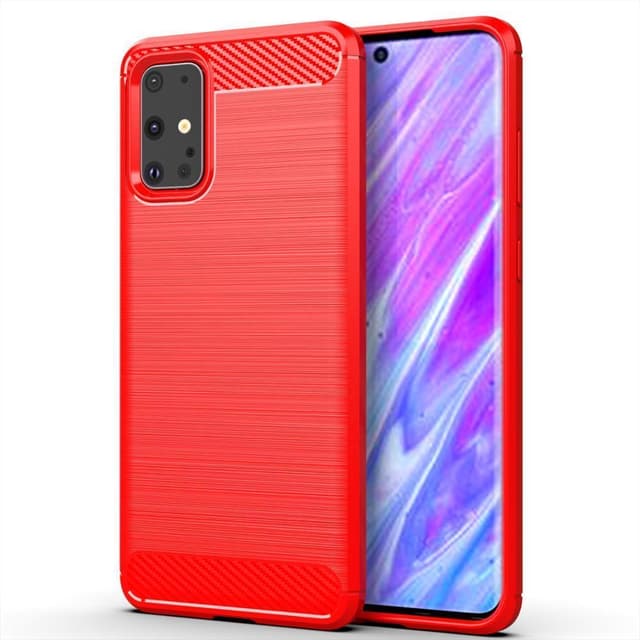 Stöttåligt Armor Carbon TPU-skal Samsung S20 Plus - Röd