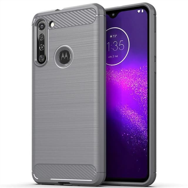 Stöttåligt Armor Carbon TPU-skal Moto G8 Power - Grå