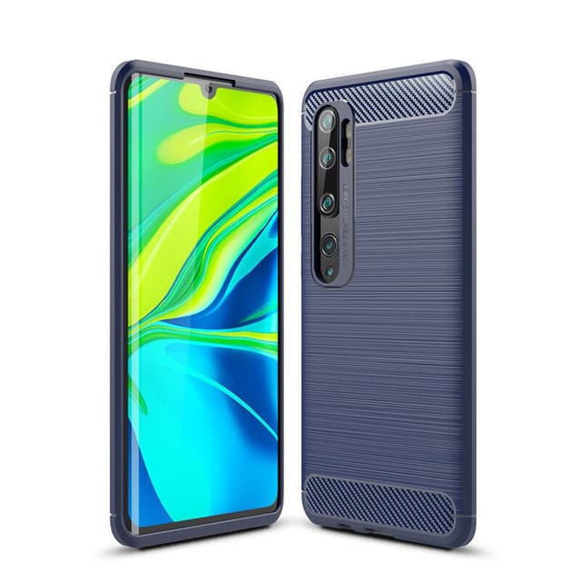 Stöttåligt Armor Carbon TPU-skal Xiaomi Mi Note 10 / Note 10 Pro - Blå
