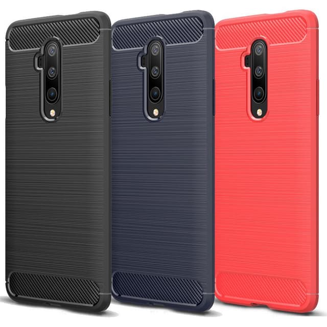 Stöttåligt Armor Carbon TPU-skal Oneplus 7T Pro - Svart