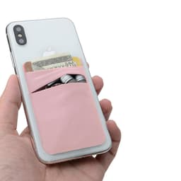 Självhäftande korthållare för mobiltelefon Rosa