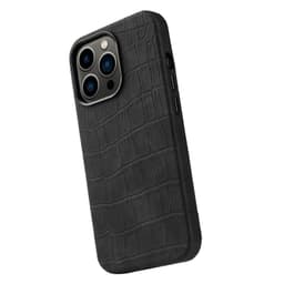 Crocodile Pattern -kotelo iPhone 13 Mini Black -puhelimelle
