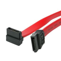 StarTech.com SATA24RA1, 0,609 m, SATA III, SATA 7-pin, SATA 7-pin, Hunstik/Hunstik, Rød