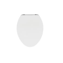 O-formet toalettsete Hvit 44x37 cm