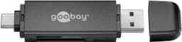 Goobay USB 3.0 - USB-C ™ 2-i-1 kortleser