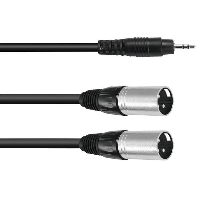 Omnitronic 30225157 XLR Adapterkabel [1x Teleplugg 3.5