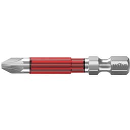 Wiha 42122 Krydskærv-bit PZ 2 Volybdæn-vanadium-stål