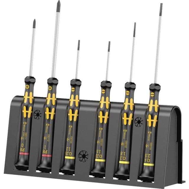 ESD Skruvmejsel set 6 delar Wera 1578 A/6 Spår