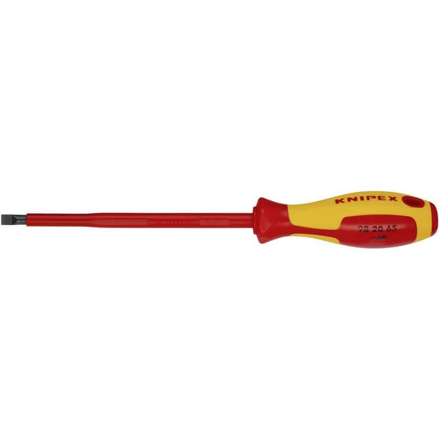 VDE Spårskruvmejsel Knipex VDE Klingbredd: 6.5 mm