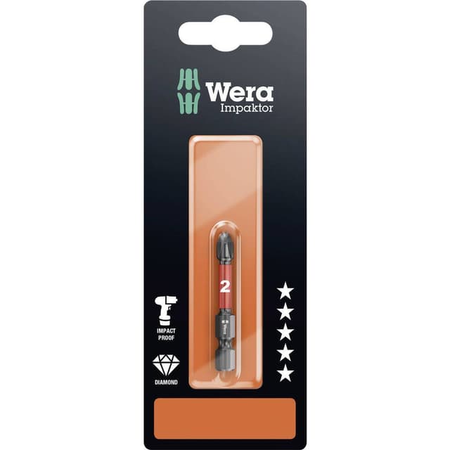 Wera 851/4 IMP DC SB SiS 05073956001 Krydskærv-bit PH 2