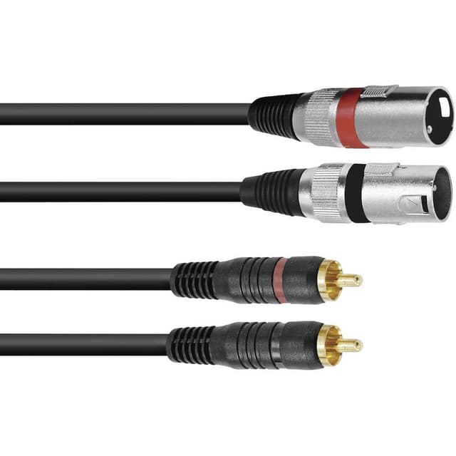 Omnitronic 3022522D XLR Adapterkabel [2x XLR-kontakt