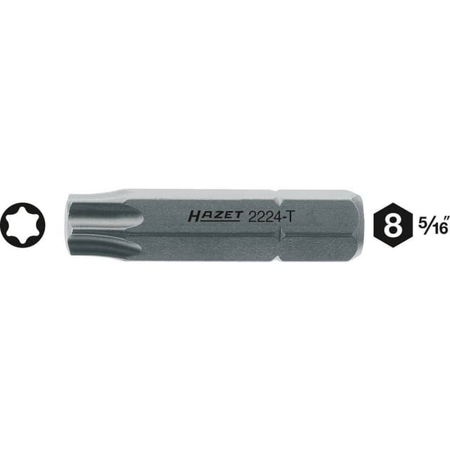 Hazet 2224-T45 Torx-bit T 45 Kvalitetsstål C 8 1 stk