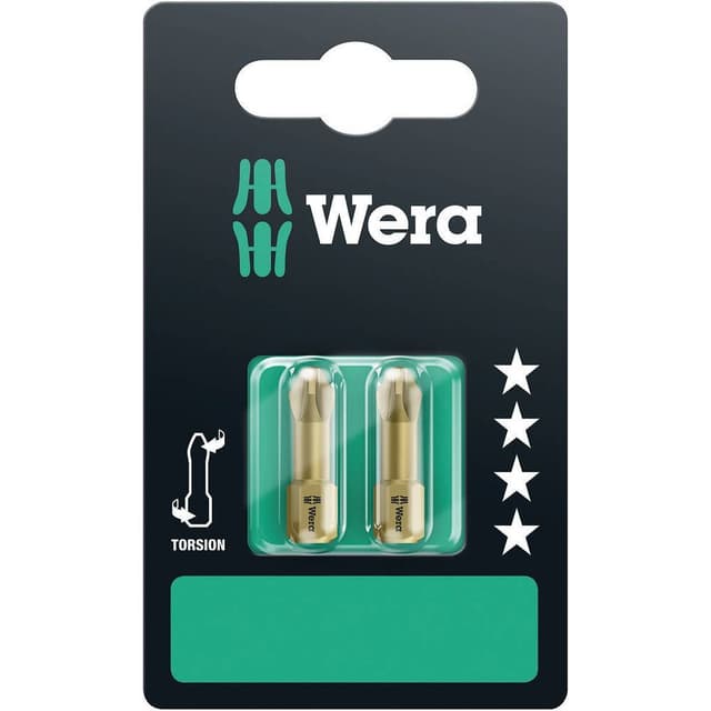 Wera 855/1 TH SB SiS 05073371001 Krydskærv-bit PZ 2 Værktøjsstål ekstra hård D 6.3 1 stk
