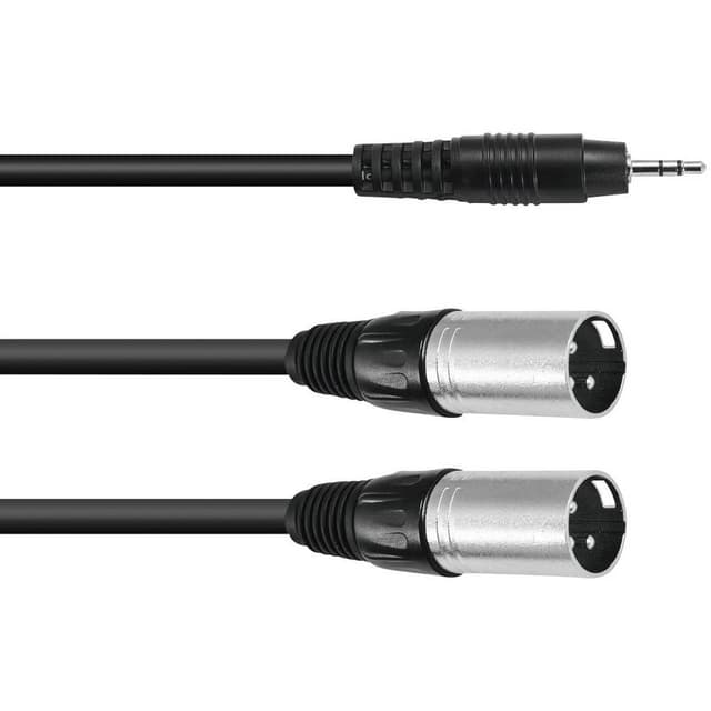 Omnitronic 30225158 XLR Adapterkabel [1x Teleplugg 3.5