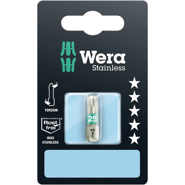 Wera 3867/1 TS SB SiS Torx-Bit T 10 Rostfritt stål D