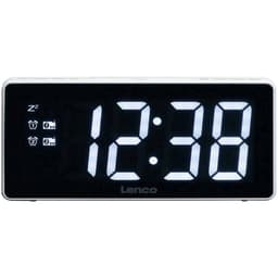 Lenco CR-30WH Klockradio FM Vit