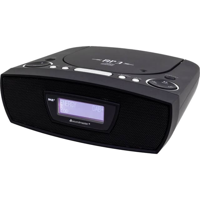 soundmaster URD480SW Klockradio FM AUX, CD, USB Svart