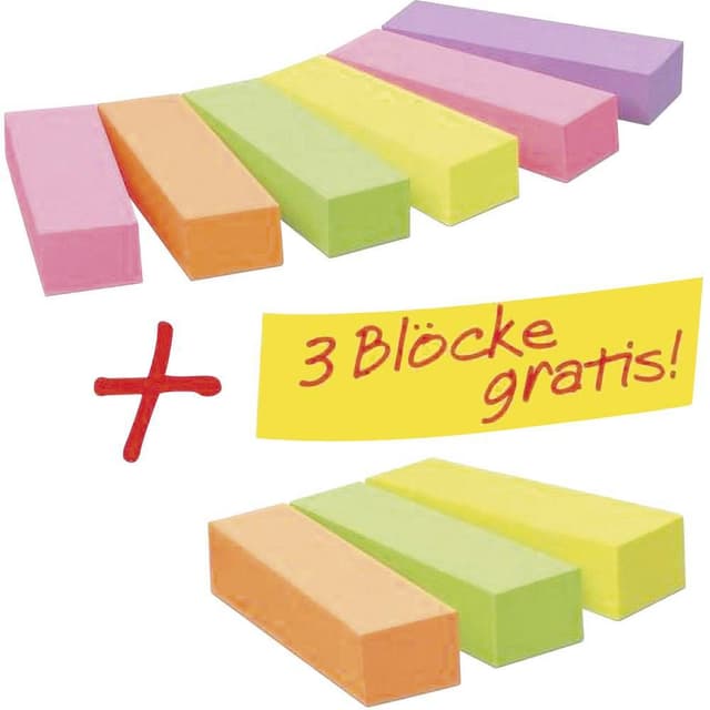 Post-it® klisterremsor Page Marker kampanj 670-6+3, 6