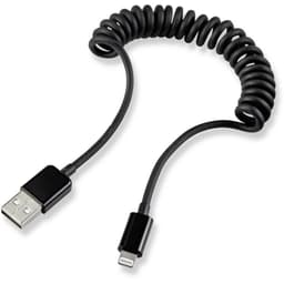 N/A Spiralkabel [1x USB 2.0 stik A - 1x Apple