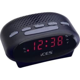 ICES ICR-210 Klockradio FM Svart