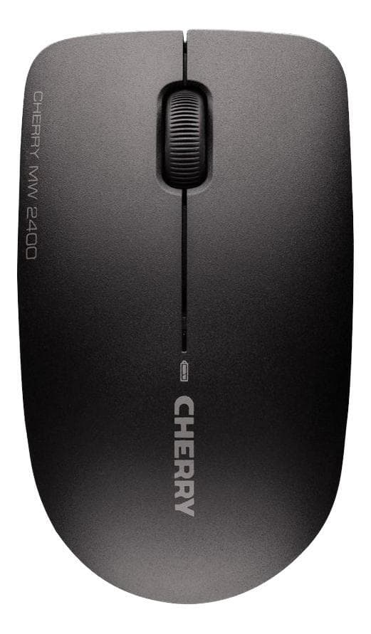 Cherry MW 2400, trådlös 3-knappars mus med scroll, batteriindikator