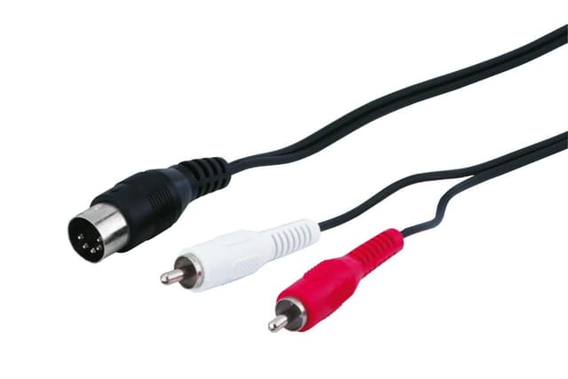 Goobay Lydkabel adapter  DIN hann til stereo RCA hann