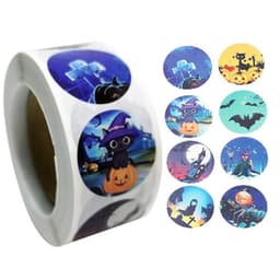 Klistremerke Halloween motiv 1 rulle / 500 stk