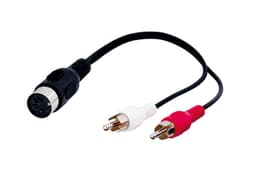Goobay Lydkabel adapter  DIN hunn til stereo RCA hann
