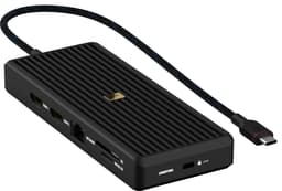 Unisynk 12 port 8K 100W USB-C hub (sort)