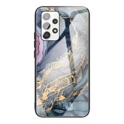 SKALO Samsung A53 5G Marmori karkaistu lasi TPU-suojakuori - #2
