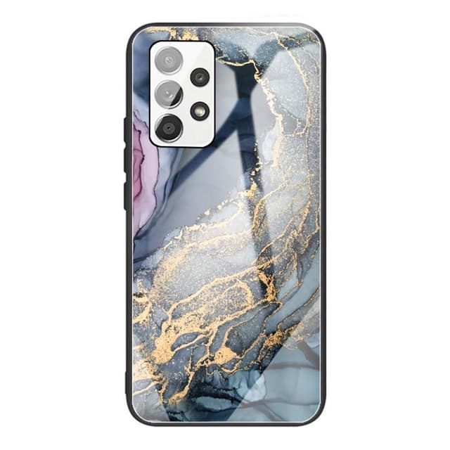 SKALO Samsung A53 5G Marmori karkaistu lasi TPU-suojakuori - #2