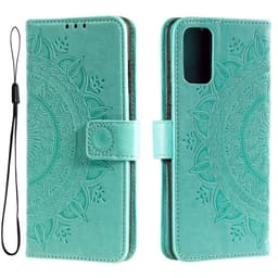 SKALO Samsung A33 5G Mandala Plånboksfodral - Turkos
