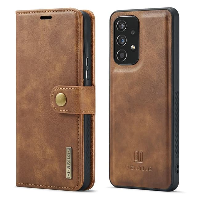 DG MING Samsung A53 5G 2-i-1 Magnet Plånboksfodral - Brun