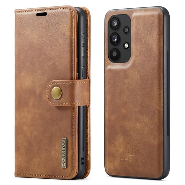 DG MING Samsung A33 5G 2-i-1 Magnet Plånboksfodral - Brun