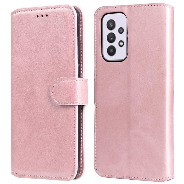 SKALO Samsung A33 5G Klassiskt Plånboksfodral - Roséguld