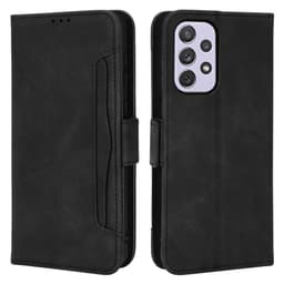 SKALO Samsung A53 5G 6-lokeroa Lompakkokotelo - Musta